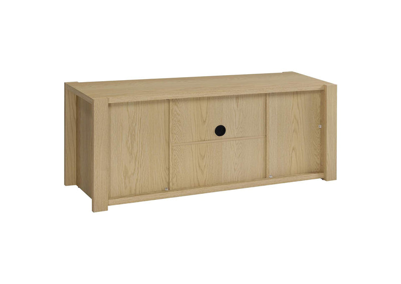 708222 Laurelton 60-inch 2-door TV Stand Media Console Light Oak