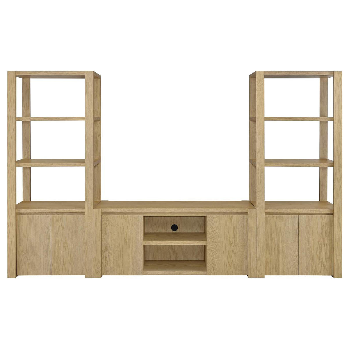708222 Laurelton 60-inch 2-door TV Stand Media Console Light Oak
