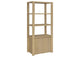 708224 Laurelton 3-shelf Media Tower Tall Pier Cabinet Light Oak