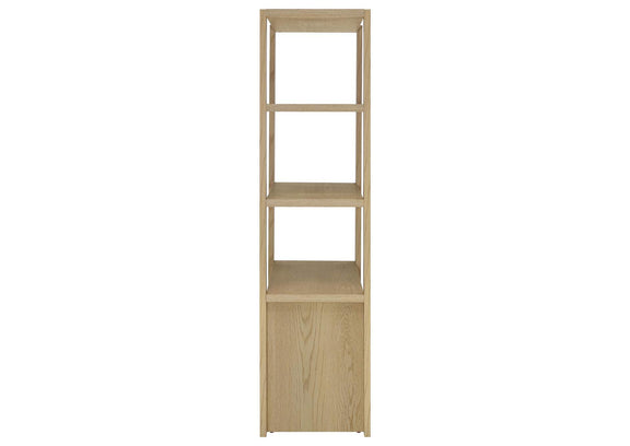 708224 Laurelton 3-shelf Media Tower Tall Pier Cabinet Light Oak