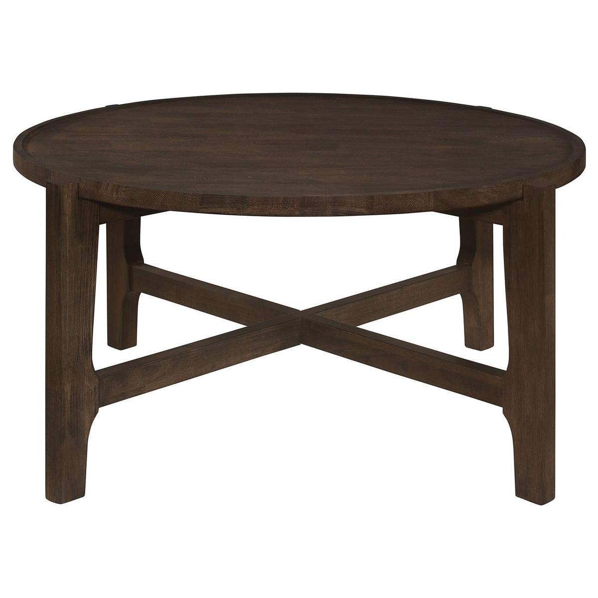 708288-S3 Cota 3-piece Solid Wood Coffee and End Table Set Dark Brown