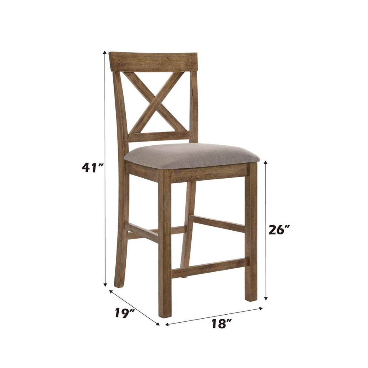 70832 Martha Ii Counter Height Chair - Set of 2