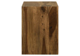708417 Odilia Rectangular Solid Wood End Table Auburn