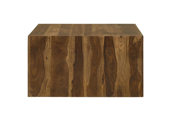 708418-S2 Odilia 2-piece Solid Wood Coffee and End Table Set Auburn