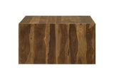 708418 Odilia Square Solid Wood Coffee Table Auburn