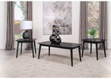 708490 Radley 3-piece Rectangular Coffee Table Set Black