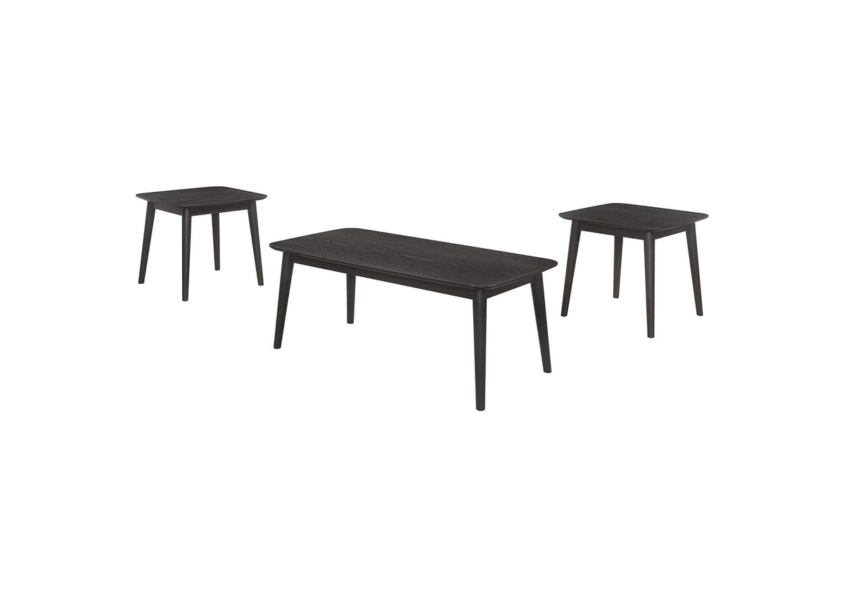 Radley 3-piece Rectangular Coffee Table Set Black