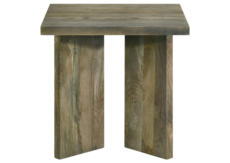 708498-S2 Andando 2-piece Coffee and End Table Set Mango Brown