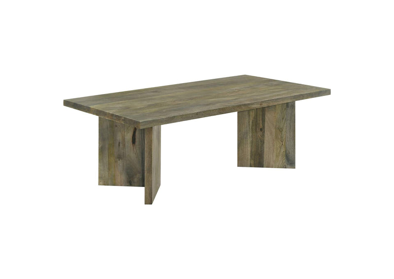 708498-S2 Andando 2-piece Coffee and End Table Set Mango Brown