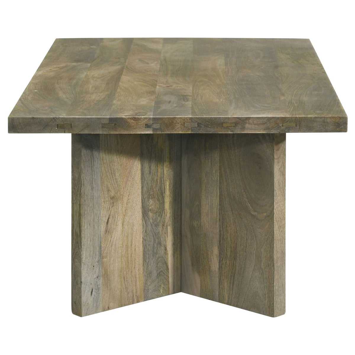 708498-S2 Andando 2-piece Coffee and End Table Set Mango Brown