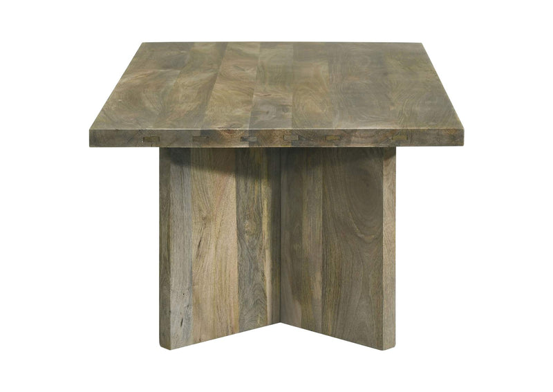 708498-S2 Andando 2-piece Coffee and End Table Set Mango Brown