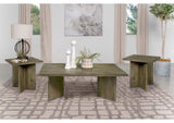 708498-S3 Andando 3-piece Coffee and End Table Set Mango Brown