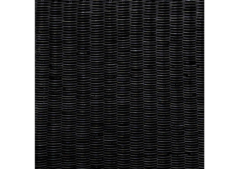 708518-S2 Cahya 2-piece Rattan Coffee and End Table Set Black