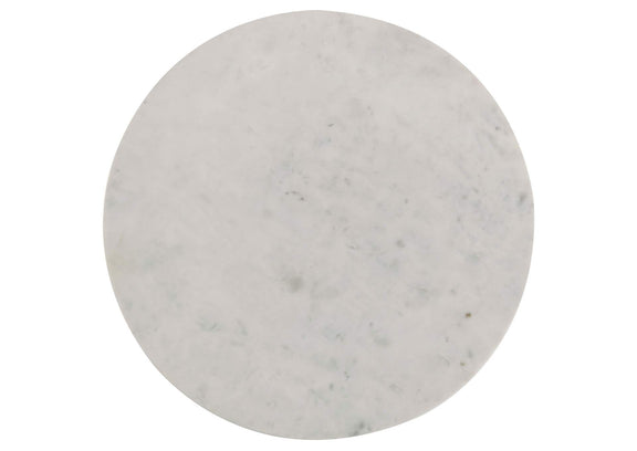709668-S2 Astoria 2-piece Marble Coffee and End Table Set White