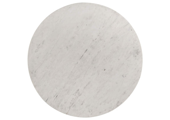 709668-S2 Astoria 2-piece Marble Coffee and End Table Set White