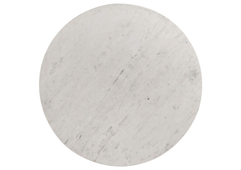 709668-S2 Astoria 2-piece Marble Coffee and End Table Set White