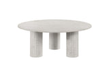 Astoria Round Genuine Marble Coffee Table White
