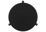 709677 Cordova Round Solid Wood End Table Black