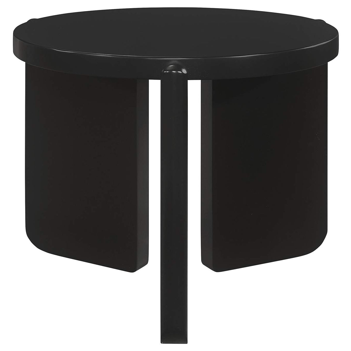 709678-S2 Cordova 2-piece Solid Wood Coffee and End Table Set Black