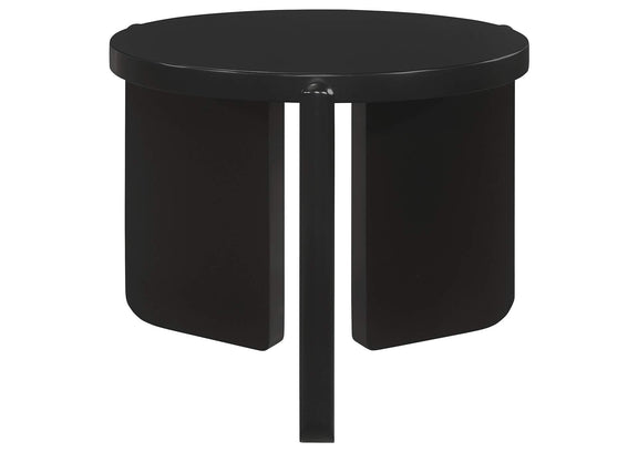 709678-S2 Cordova 2-piece Solid Wood Coffee and End Table Set Black