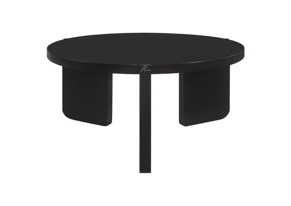 709678-S2 Cordova 2-piece Solid Wood Coffee and End Table Set Black