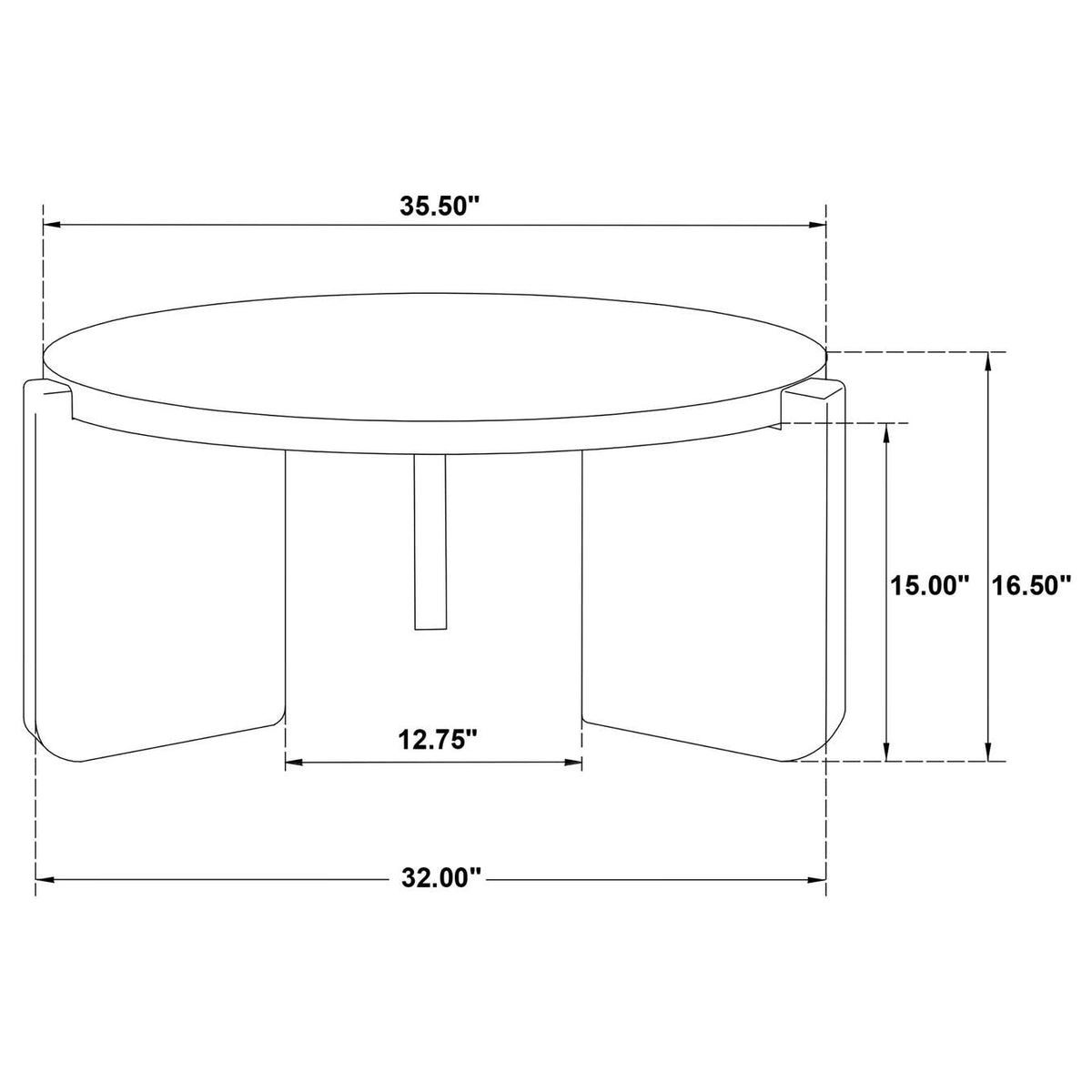 709678-S2 Cordova 2-piece Solid Wood Coffee and End Table Set Black