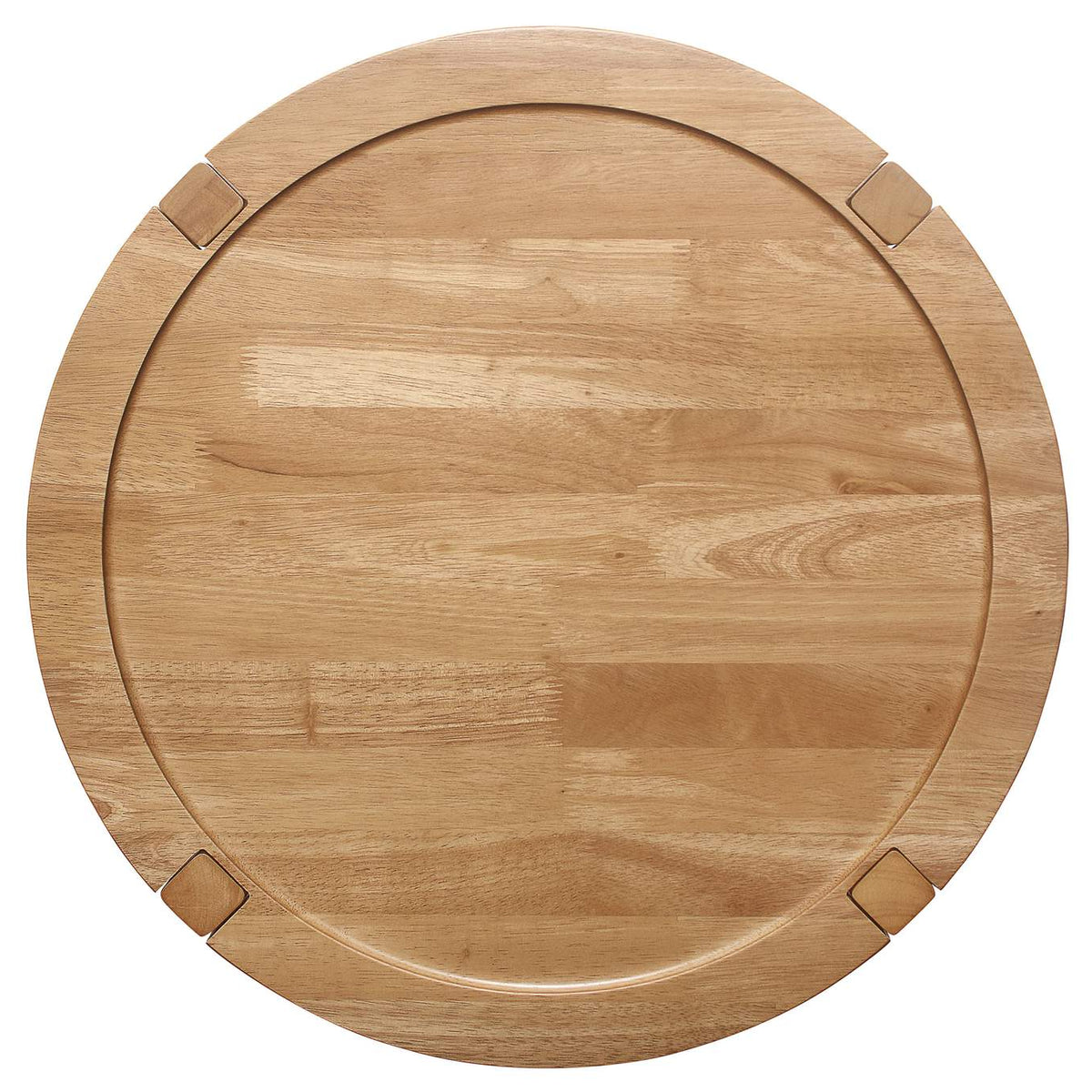 709698-S2 Camillo 2-piece Round Coffee and End Table Set Maple