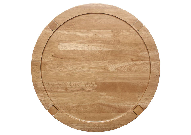 709698-S3 Camillo 3-piece Round Coffee and End Table Set Maple