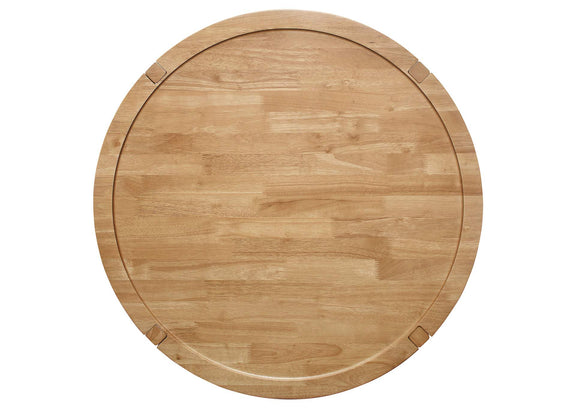709698-S3 Camillo 3-piece Round Coffee and End Table Set Maple