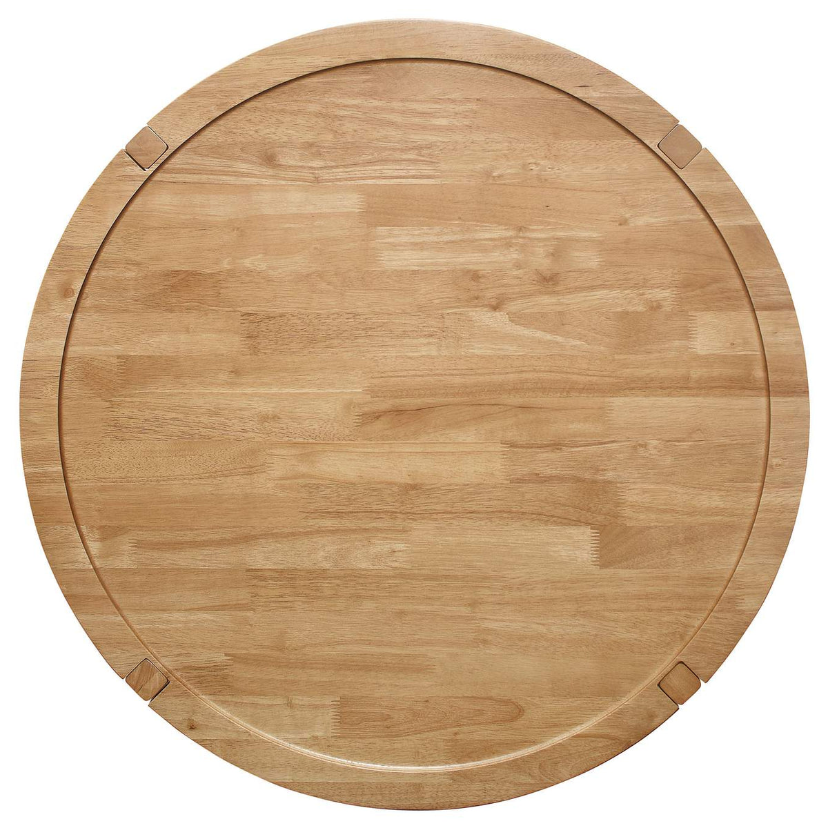 709698 Camillo Round Solid Wood Coffee Table Maple Brown