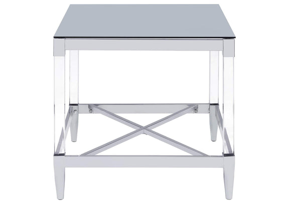 709728-S3 Lindley 3-piece Square Coffee and End Table Set Chrome