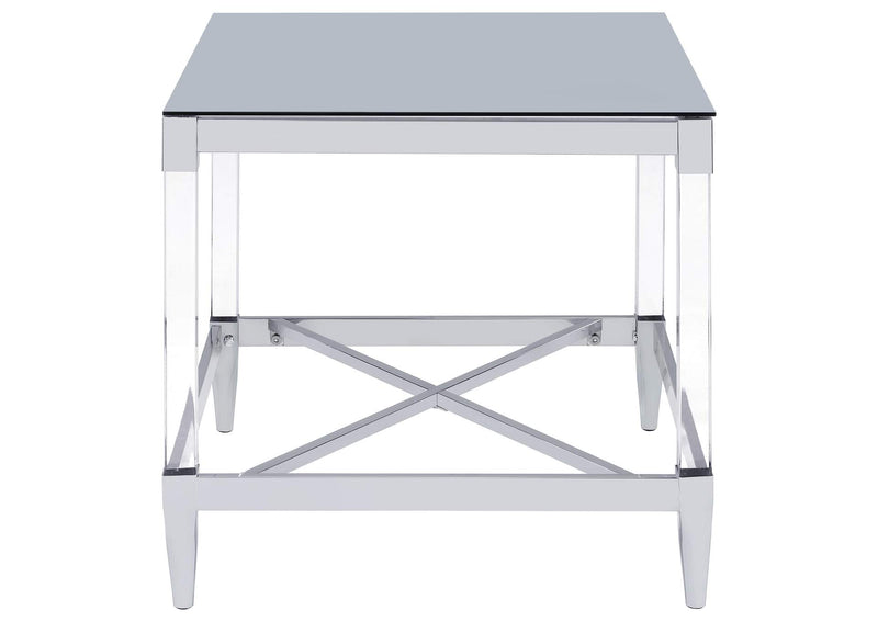 709728-S3 Lindley 3-piece Square Coffee and End Table Set Chrome