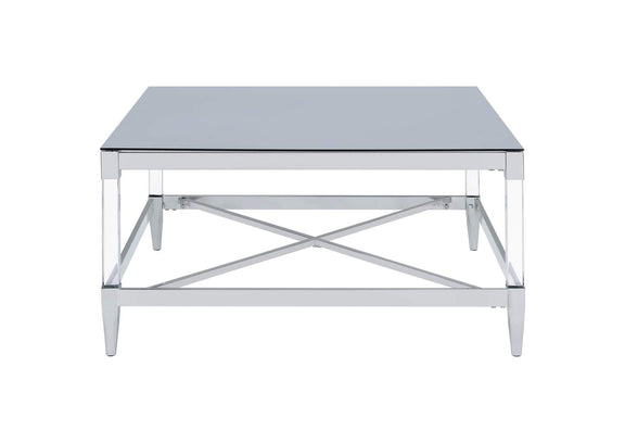709728-S3 Lindley 3-piece Square Coffee and End Table Set Chrome