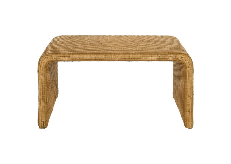 709818-S2 Cahya 2-piece Rattan Coffee and End Table Set Natural