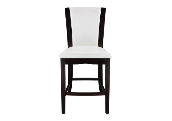 710-24W Daisy Counter Height Chair, White Bi-Cast Vinyl