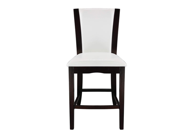 710-24W Daisy Counter Height Chair, White Bi-Cast Vinyl
