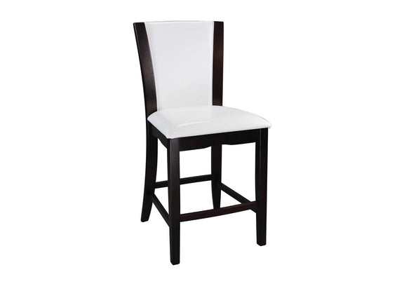 710-24W Daisy Counter Height Chair, White Bi-Cast Vinyl
