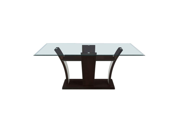 710-72KIT Daisy Dining Table, Glass Top