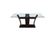 710-72KIT Daisy Dining Table, Glass Top
