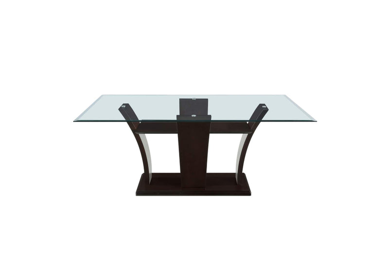 710-72KIT Daisy Dining Table, Glass Top