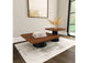 710010 Eason 2-piece Coffee Table Set Walnut and Black