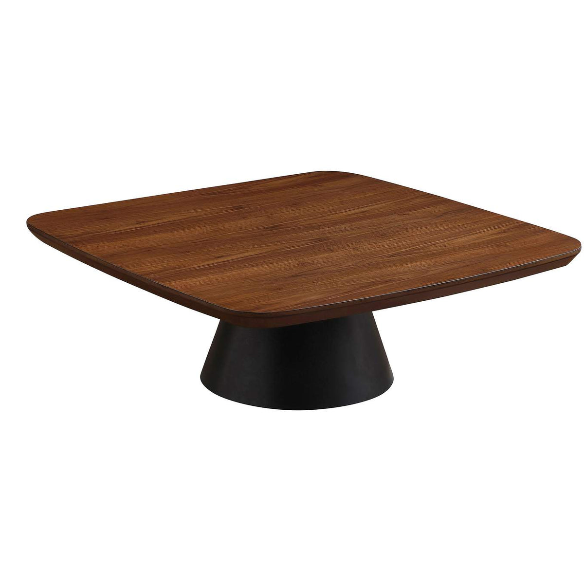 710010 Eason 2-piece Coffee Table Set Walnut and Black
