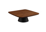 710010 Eason 2-piece Coffee Table Set Walnut and Black