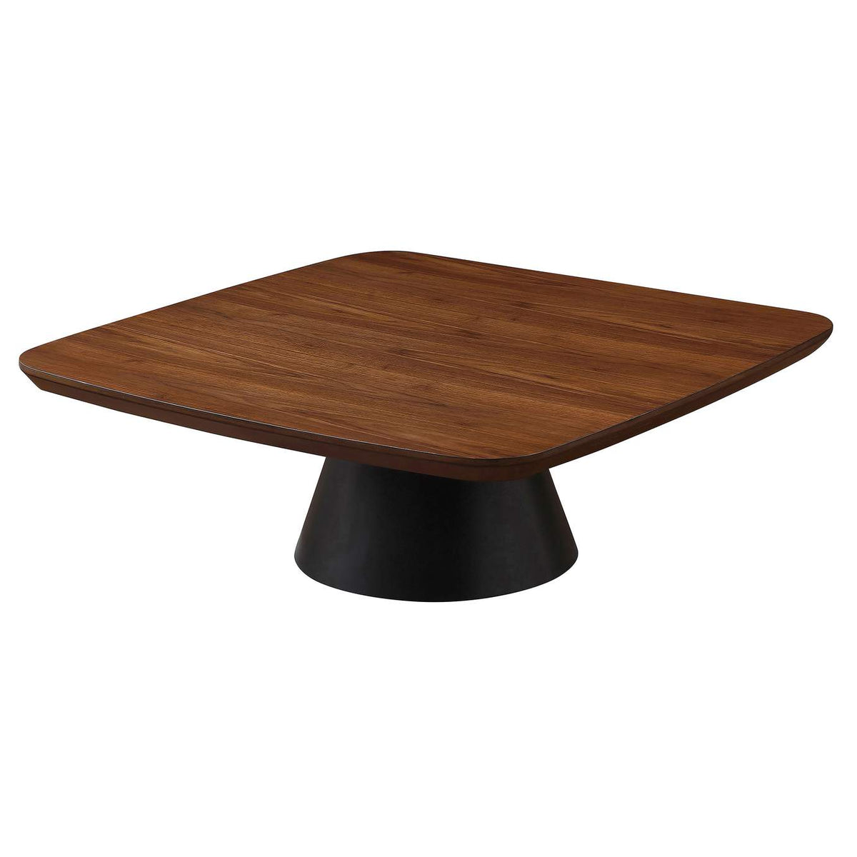 710010 Eason 2-piece Coffee Table Set Walnut and Black