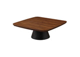 710010 Eason 2-piece Coffee Table Set Walnut and Black
