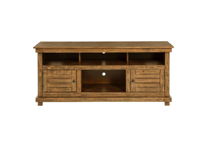 710042 Payne 60-inch TV Stand Media Console Distressed Brown