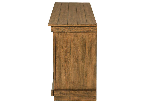 710042 Payne 60-inch TV Stand Media Console Distressed Brown