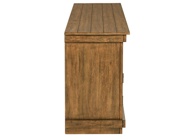 710042 Payne 60-inch TV Stand Media Console Distressed Brown