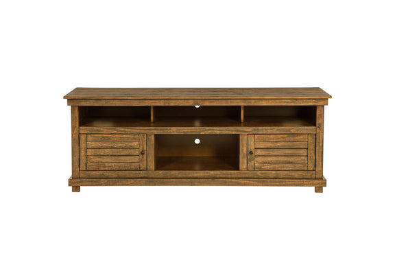 710043 Payne 70-inch TV Stand Media Console Distressed Brown