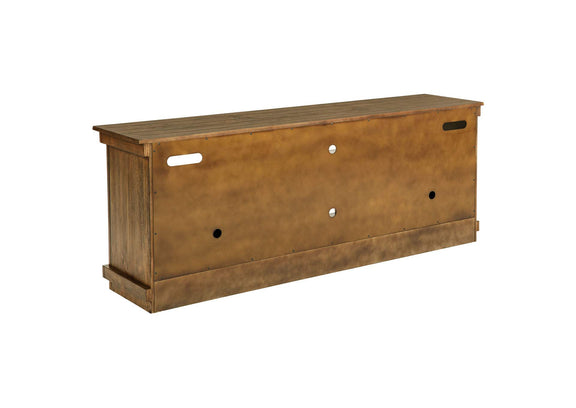 710043 Payne 70-inch TV Stand Media Console Distressed Brown